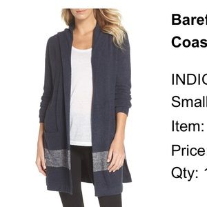 Barefoot dreams cozychic lite coastal hooded cardigan